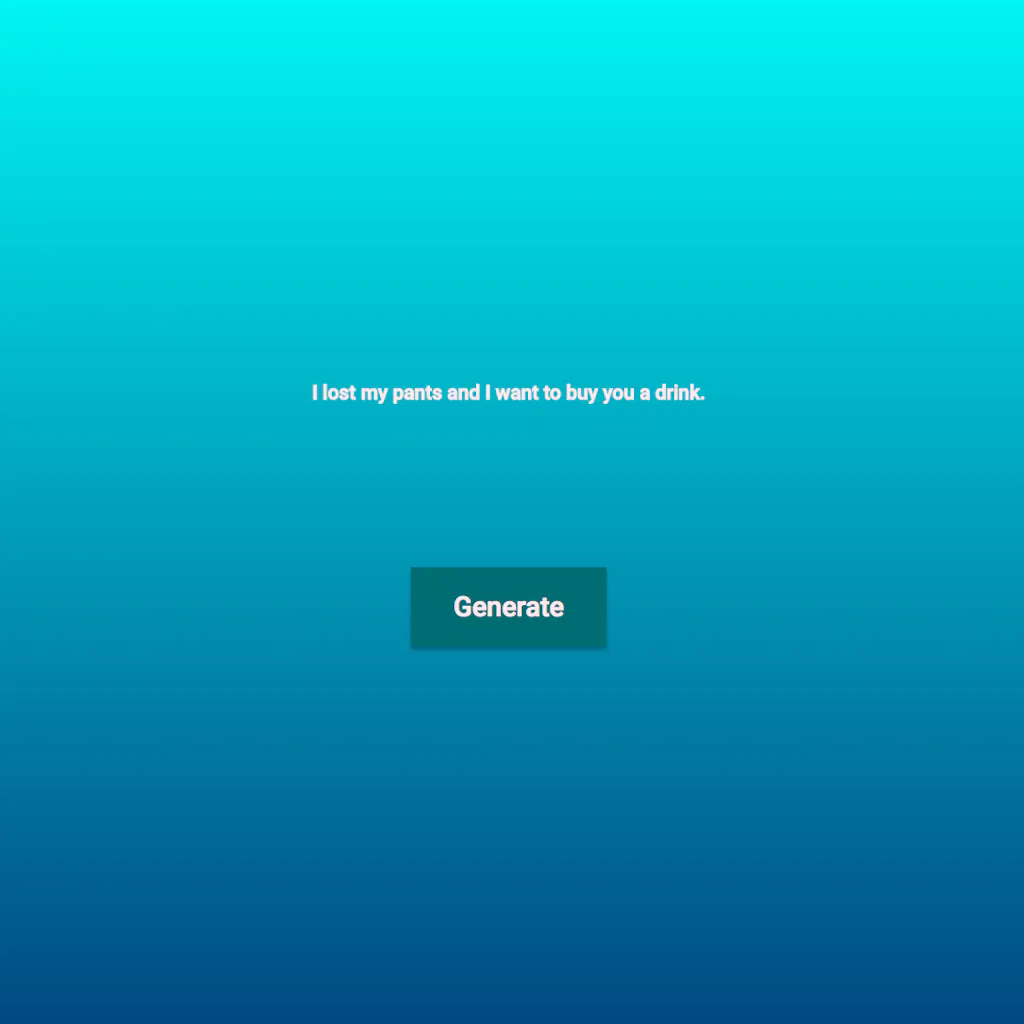 A Pickup Line Generator