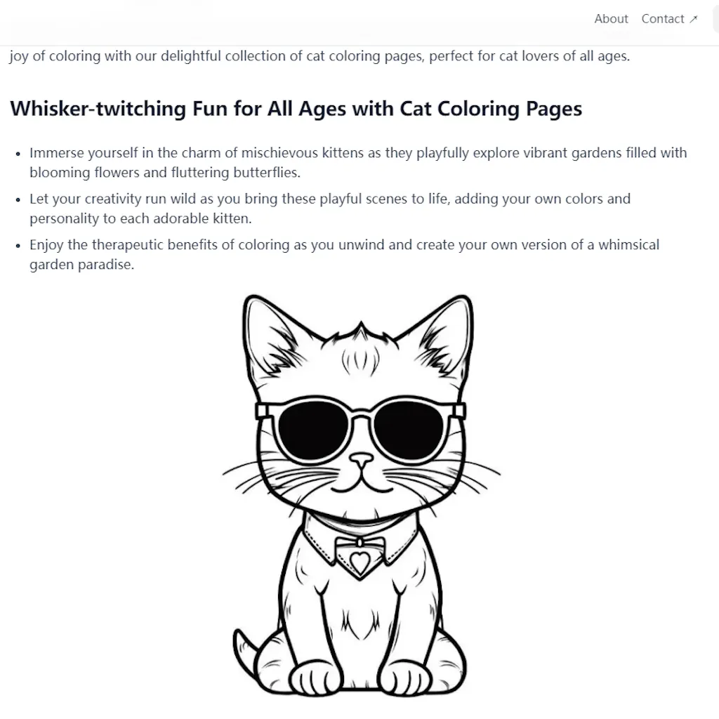 AI-powered Coloring Pages