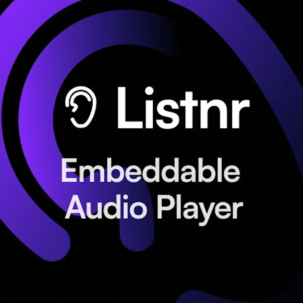 Audio player widgets by Listnr
