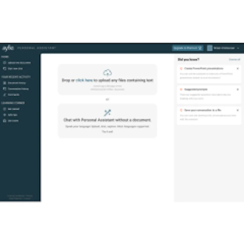Ayfie Personal Assistant