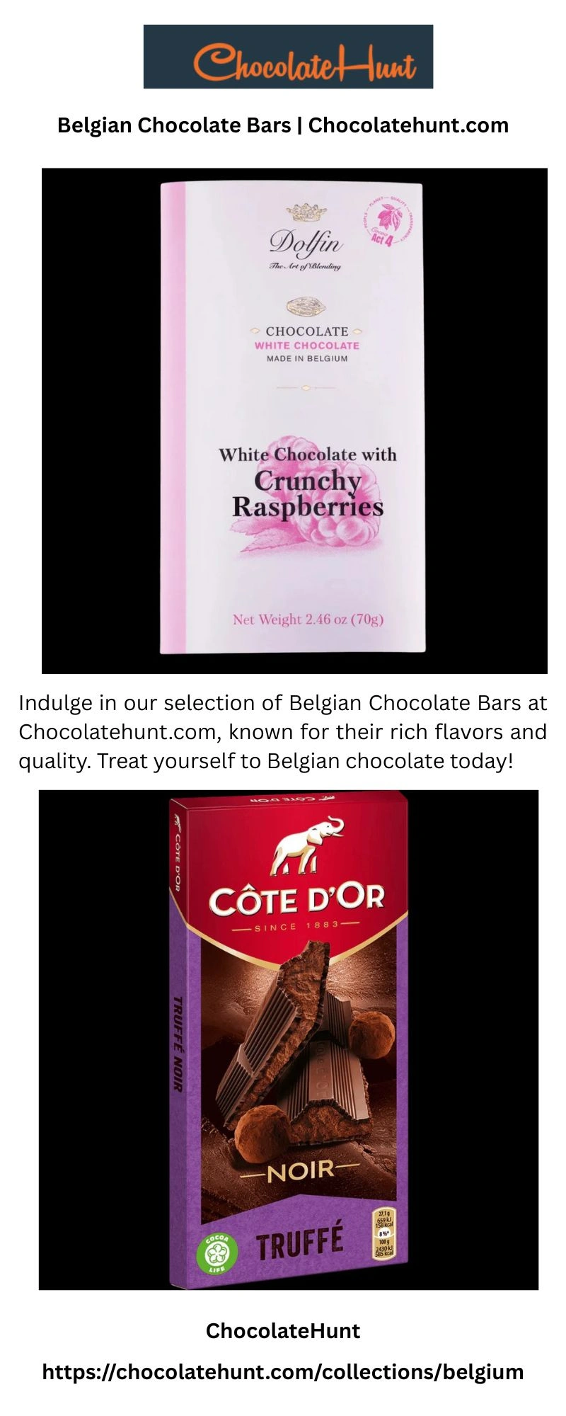Belgian Chocolate Bars | Chocolatehunt.com