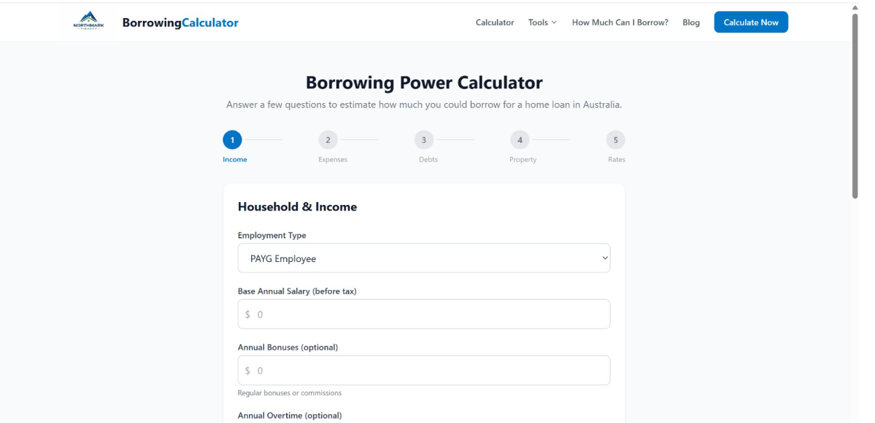 Borrowing Calculator