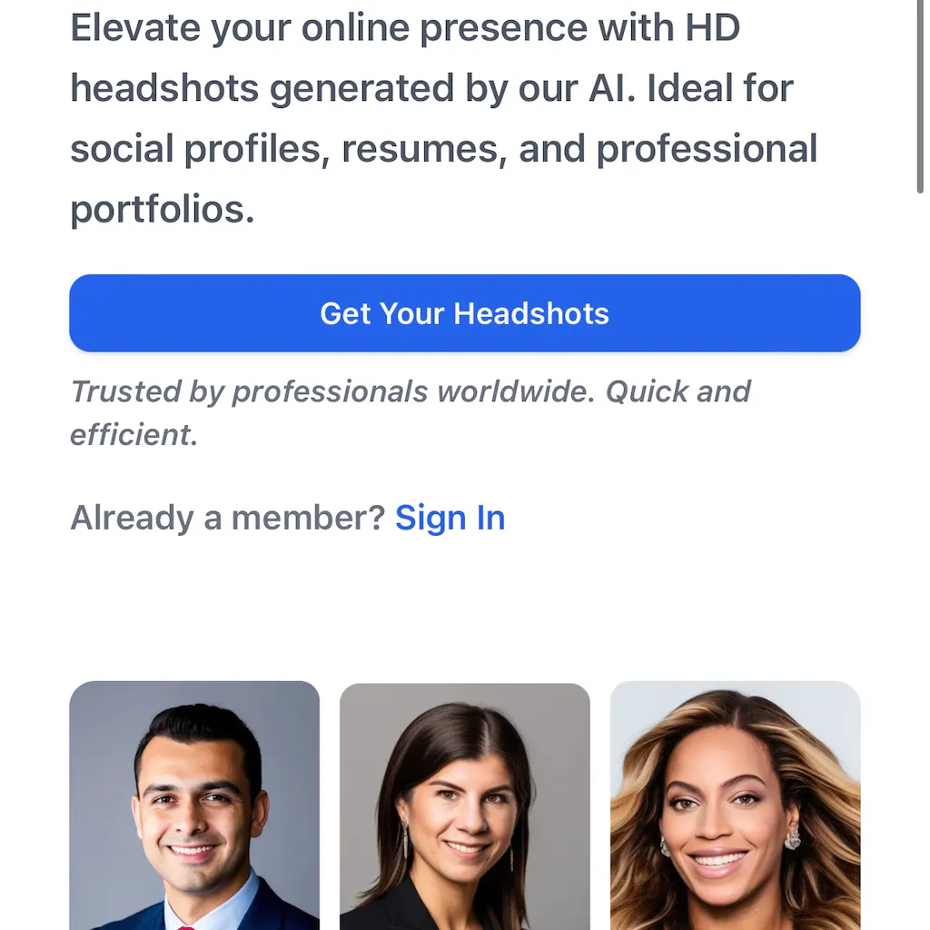 Careerheadshots.co - AI headshots