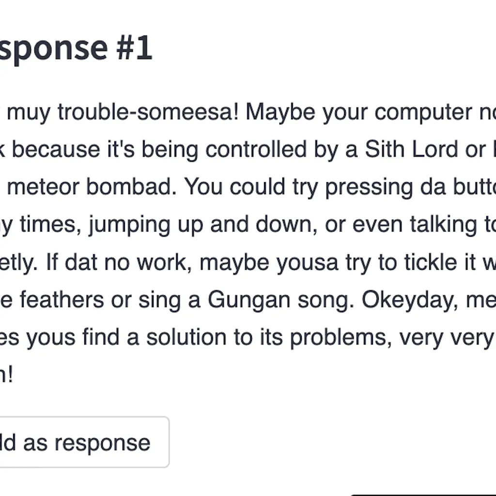 ChatGPT API Prompt Builder