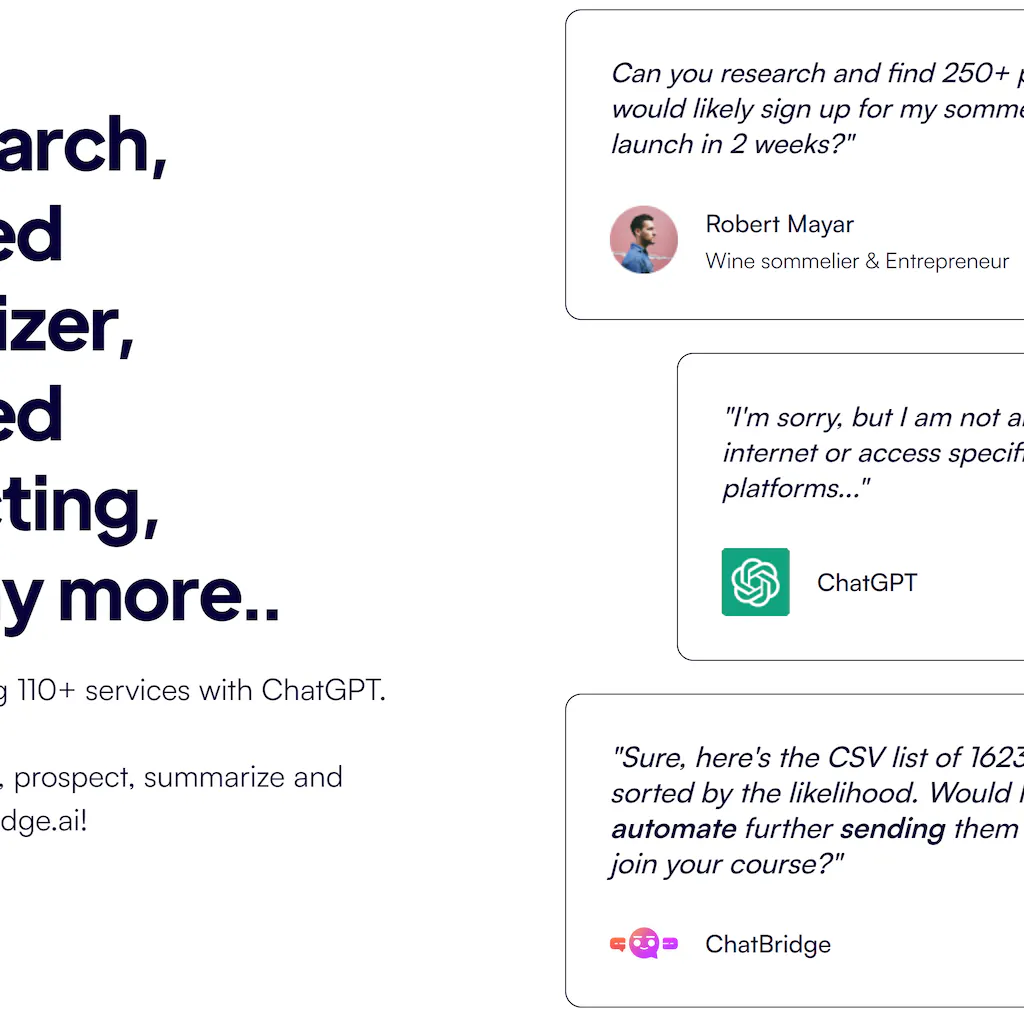 ChatGPT fixed: ChatBridge.ai
