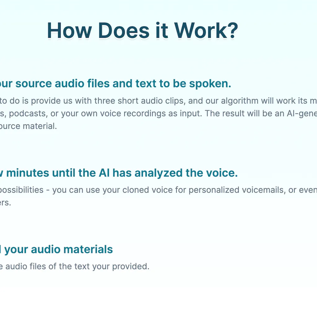 Clone Anyone's voice in seconds with AI