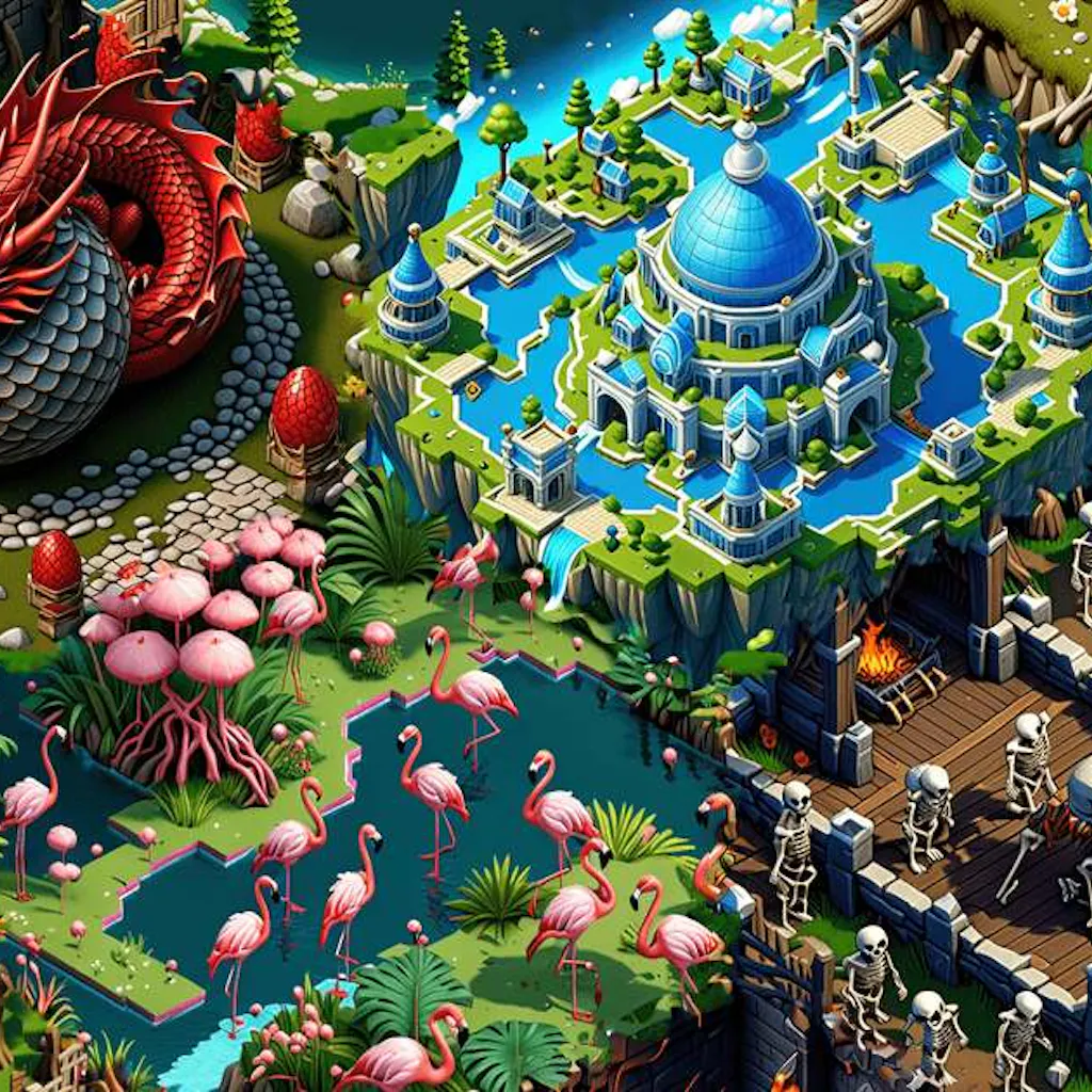 Collectively AI Generated Game World