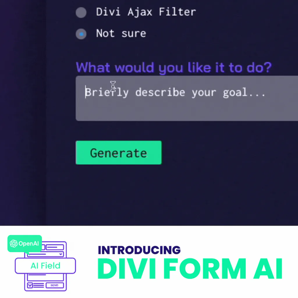 Divi Form Builder - Form AI