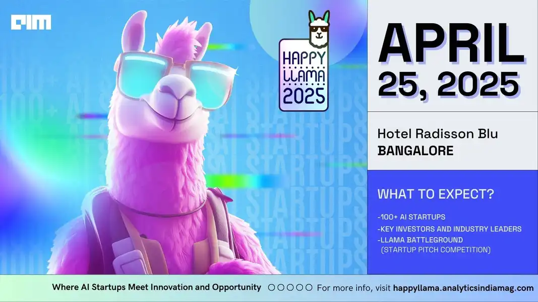 AIM launches Happy Llama 2025, India’s only conference dedicated to AI startups