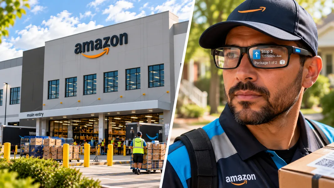 Amazon’s delivery driver AI glasses are one part of a much larger logistics system
