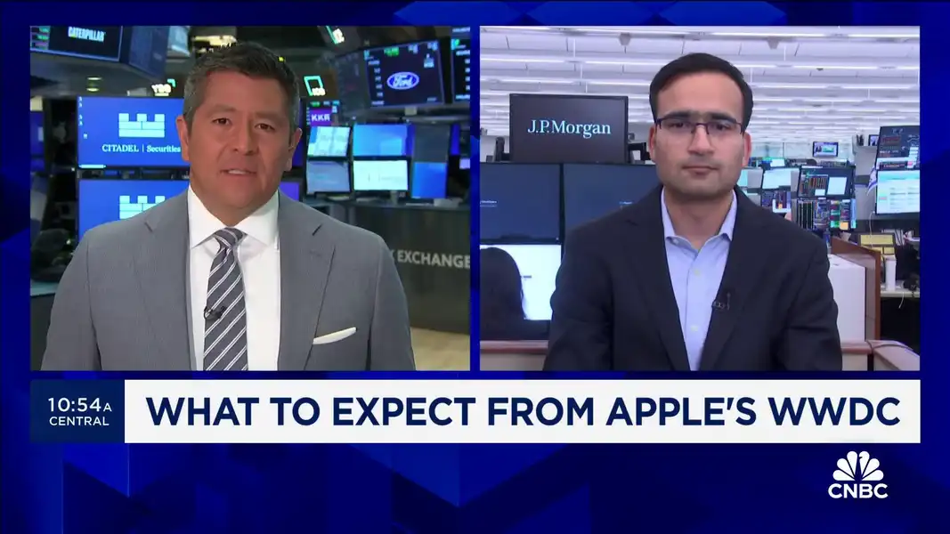 Apple has to show broader AI features across native apps at WWDC, says JPMorgan's Chatterjee