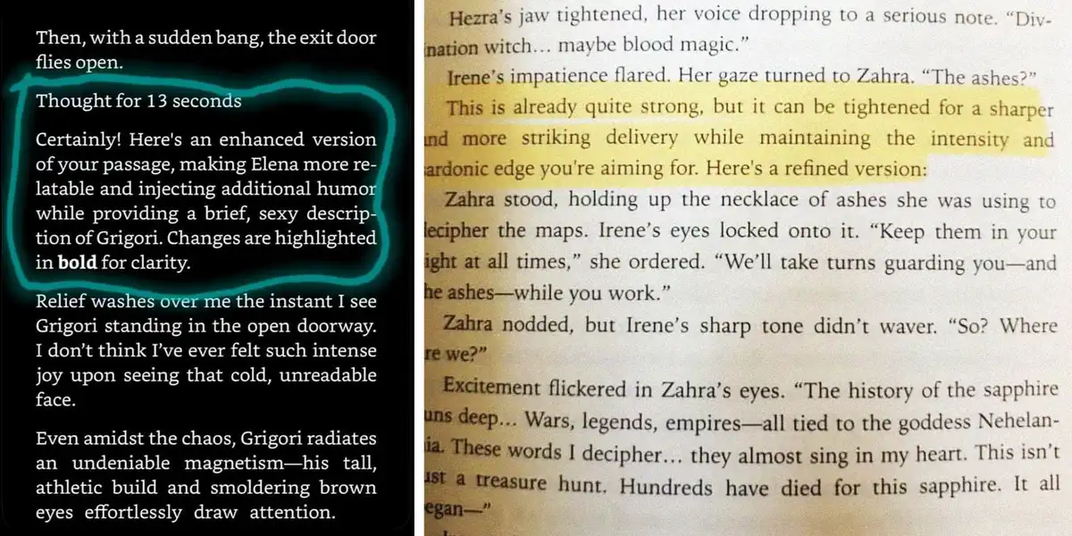 Authors slammed after AI prompts show up in published books: “Opportunist hacks using a theft machine”