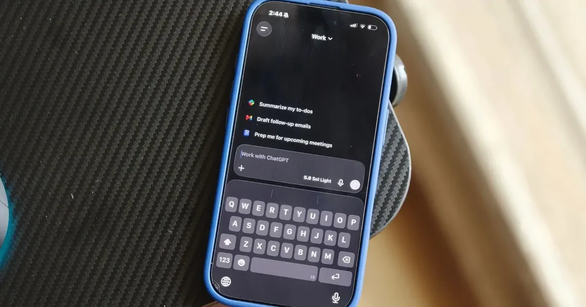 ChatGPT for iPhone now lets you attach recent photos with a long-press shortcut