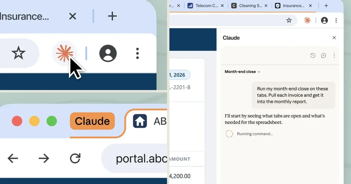 Claude browser extension goes cross-device with Claude Cowork, adds in-browser actions and safety checks