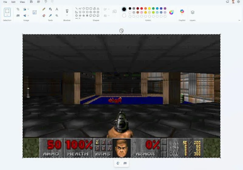 DoomPaint Uses a Clipboard Trick to Render Doom in Microsoft Paint