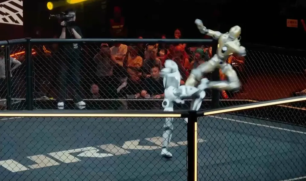 AI-powered humanoid cage matches in Shanghai spotlight public demos and regulatory questions