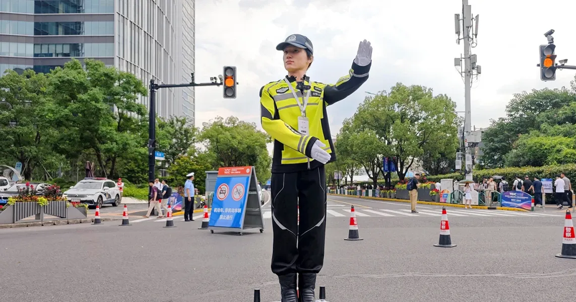 Inside China's Big AI Show: Robot Police, Dancing Humanoids, and What It Means for AI Builders