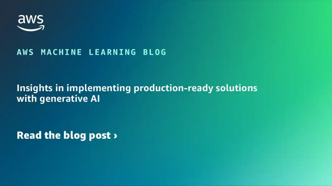 Insights in implementing production-ready solutions with generative AI
