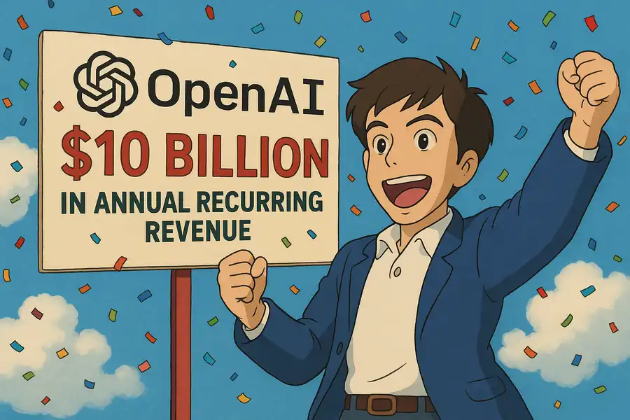 OpenAI reaches $10B in annual recurring revenue as ChatGPT adoption accelerates - SiliconANGLE