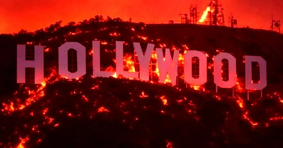 People Think the Hollywood Sign Is on Fire Because of AI Slop