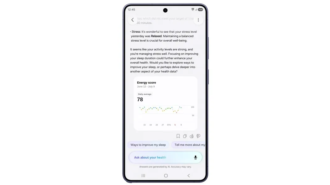 Samsung Health Assistant: AI-Powered Health Data Insights for Galaxy Users