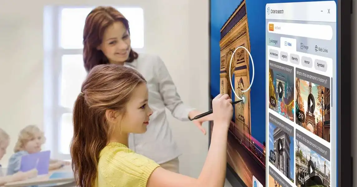 Samsung’s new classroom display runs on Android 15 with Circle to Search, kind of