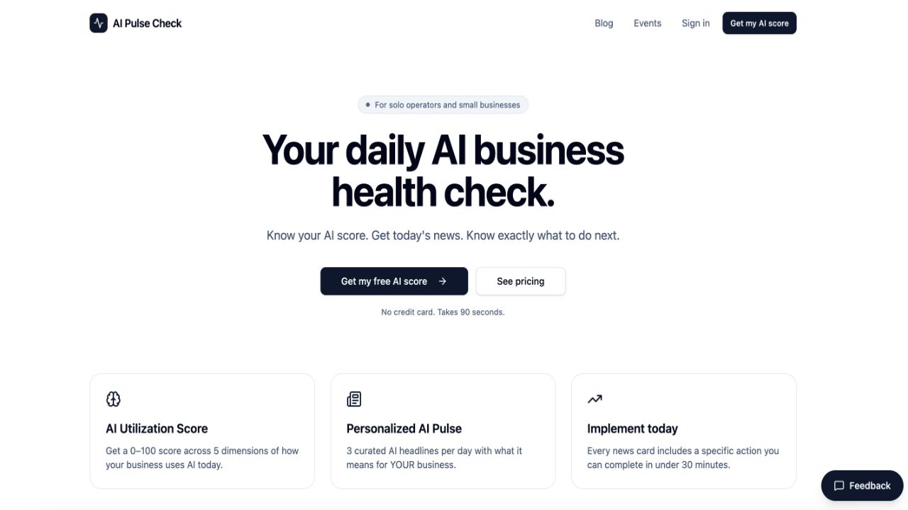 AI Pulse Check