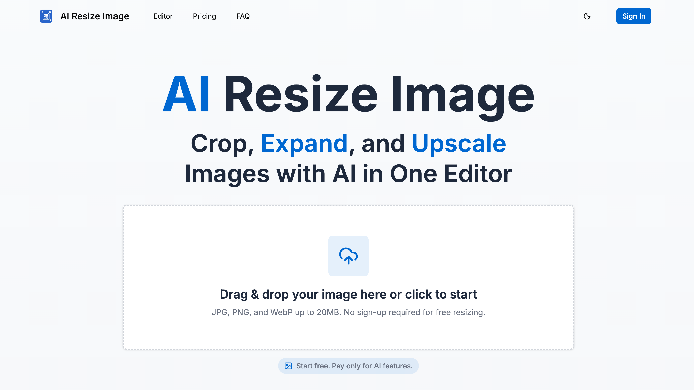 AI Resize Image