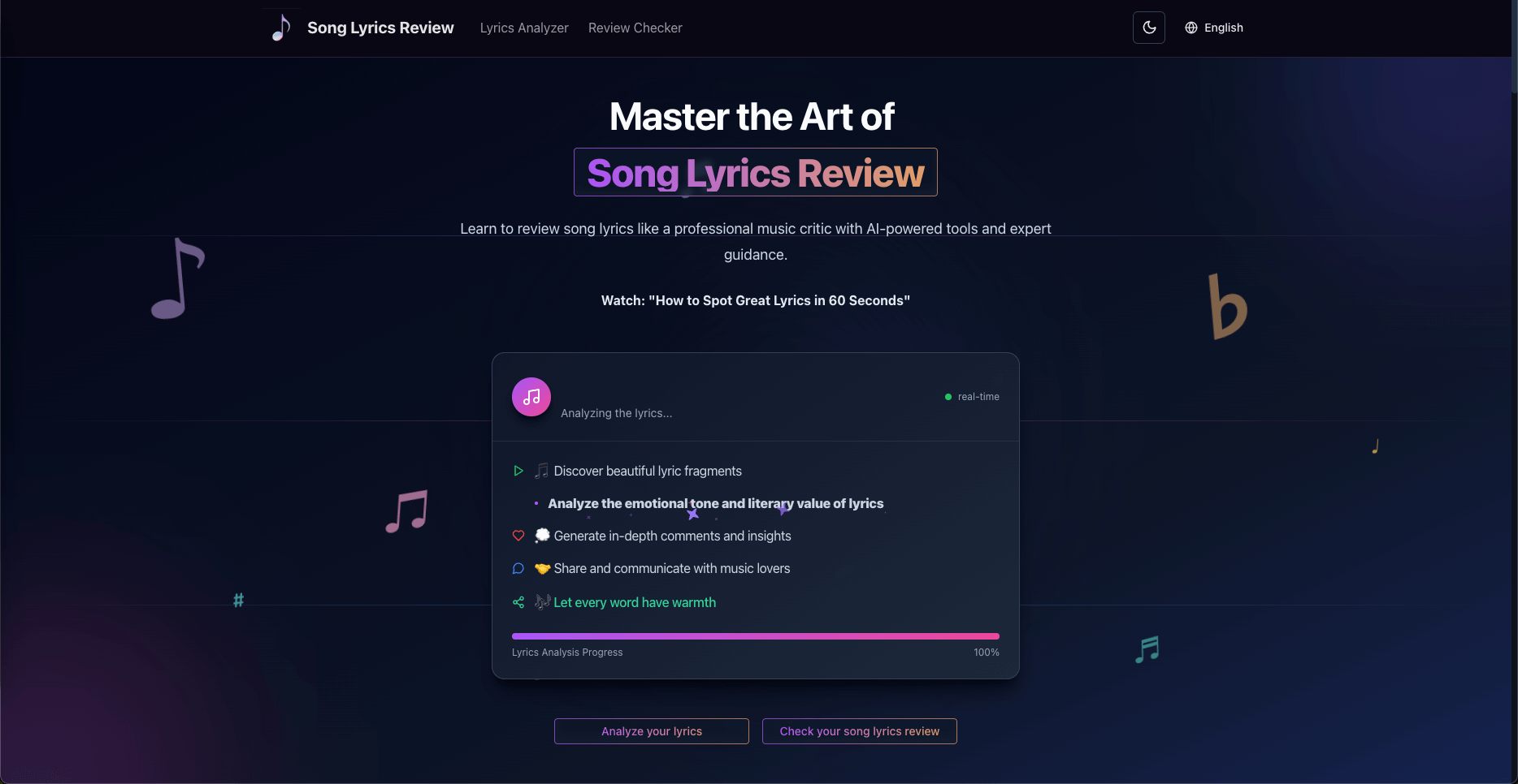 Song Lyrics Review logo