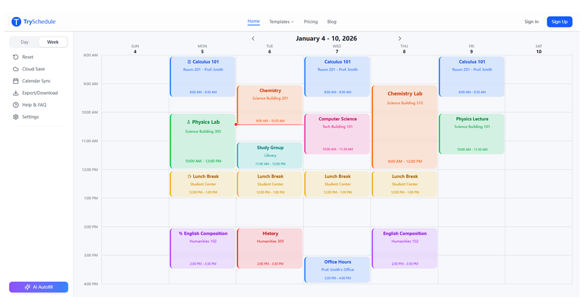 tryschedule