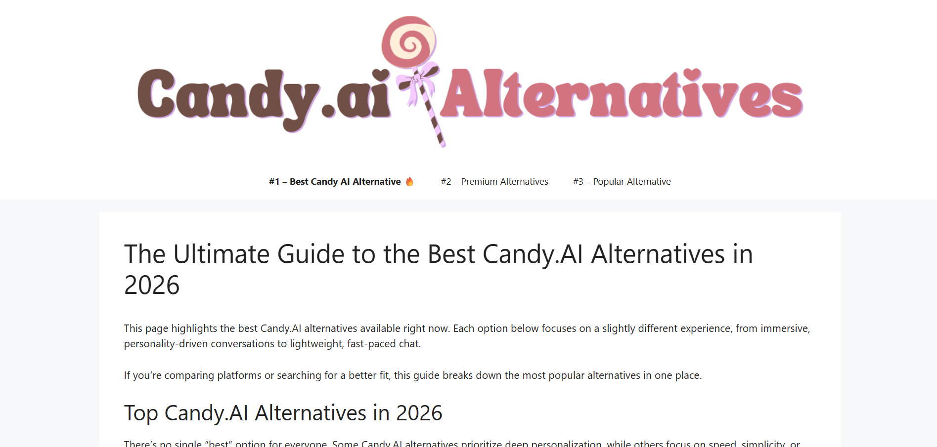 CandyAIAlternatives