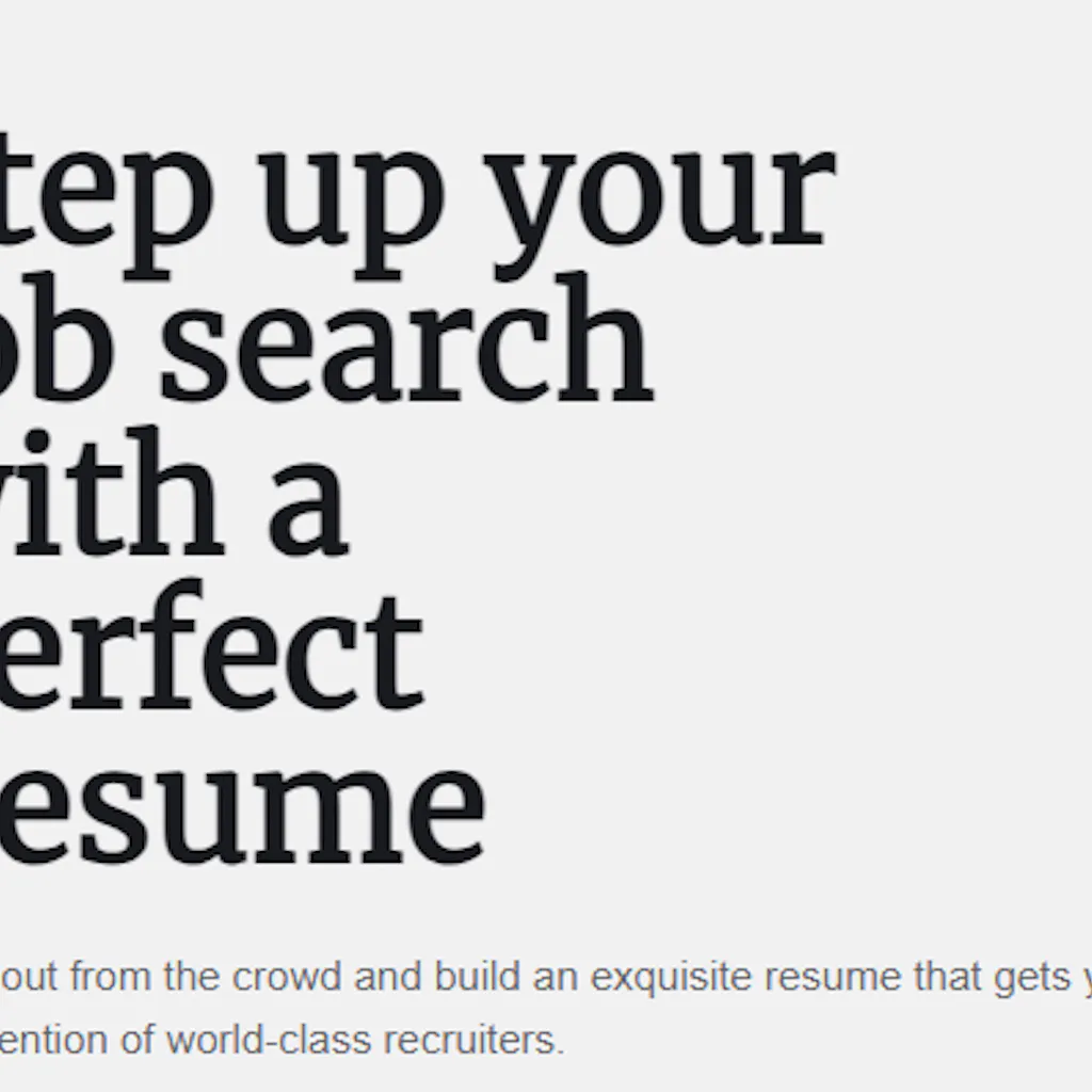 Free AI Powered Resume Builder