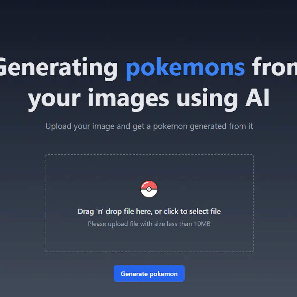 Generating pokemons from images