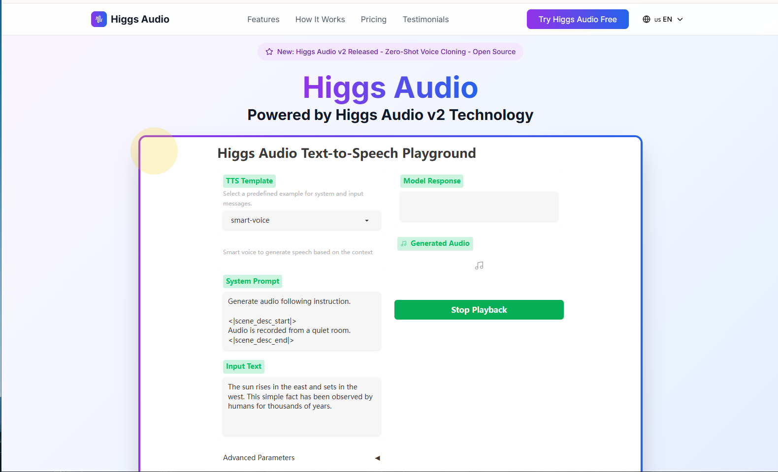 Higgs Audio