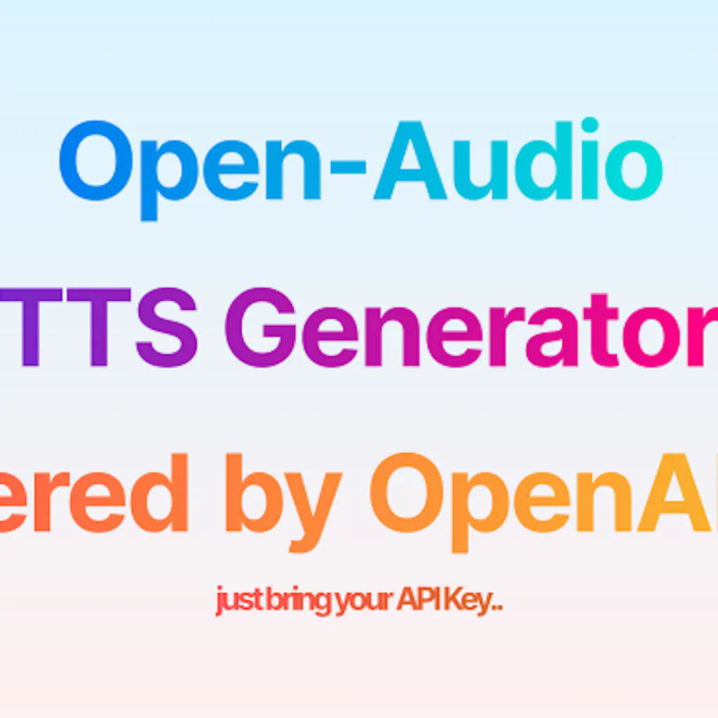 OpenAudio TTS: Instant Text to Speech 