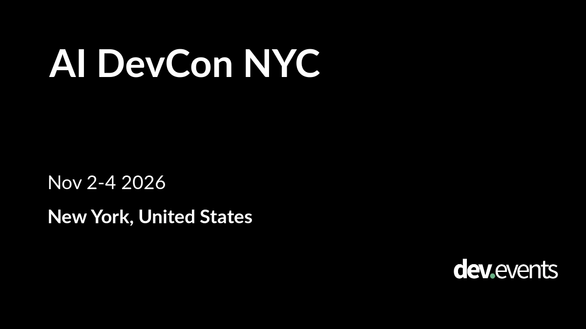 AI DevCon NYC