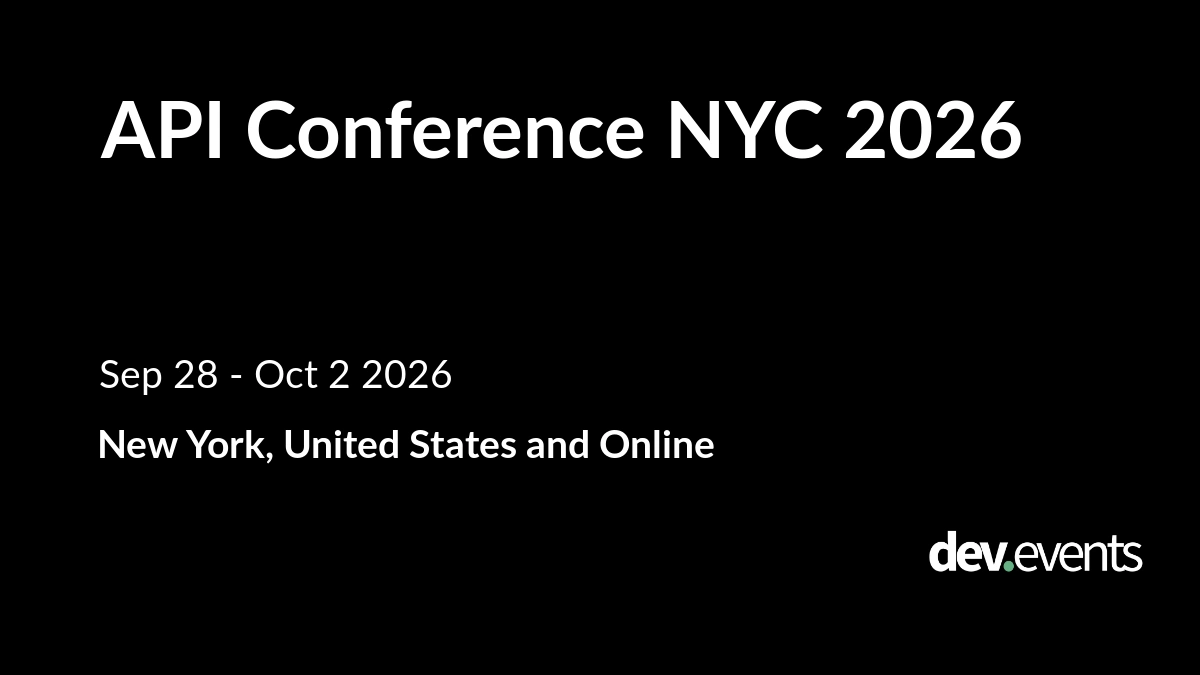 API Conference NYC 2026