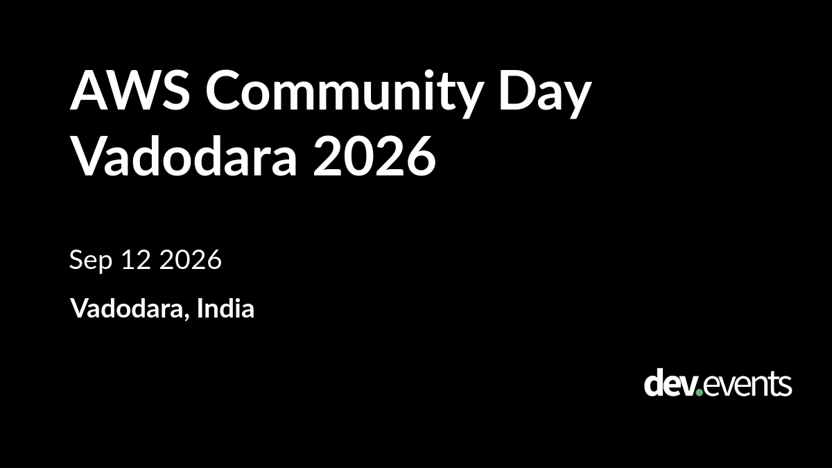AWS Community Day Vadodara 2026