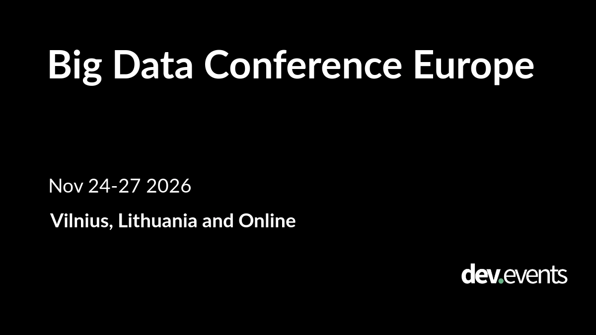 Big Data Conference Europe