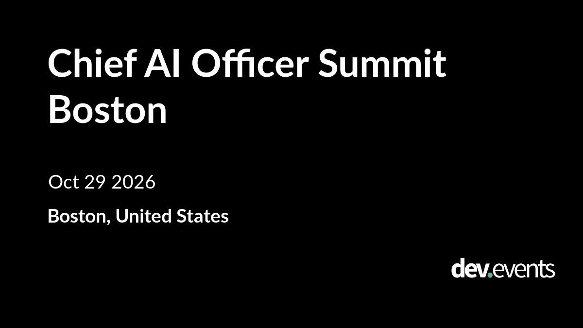 Chief AI Officer Summit Boston