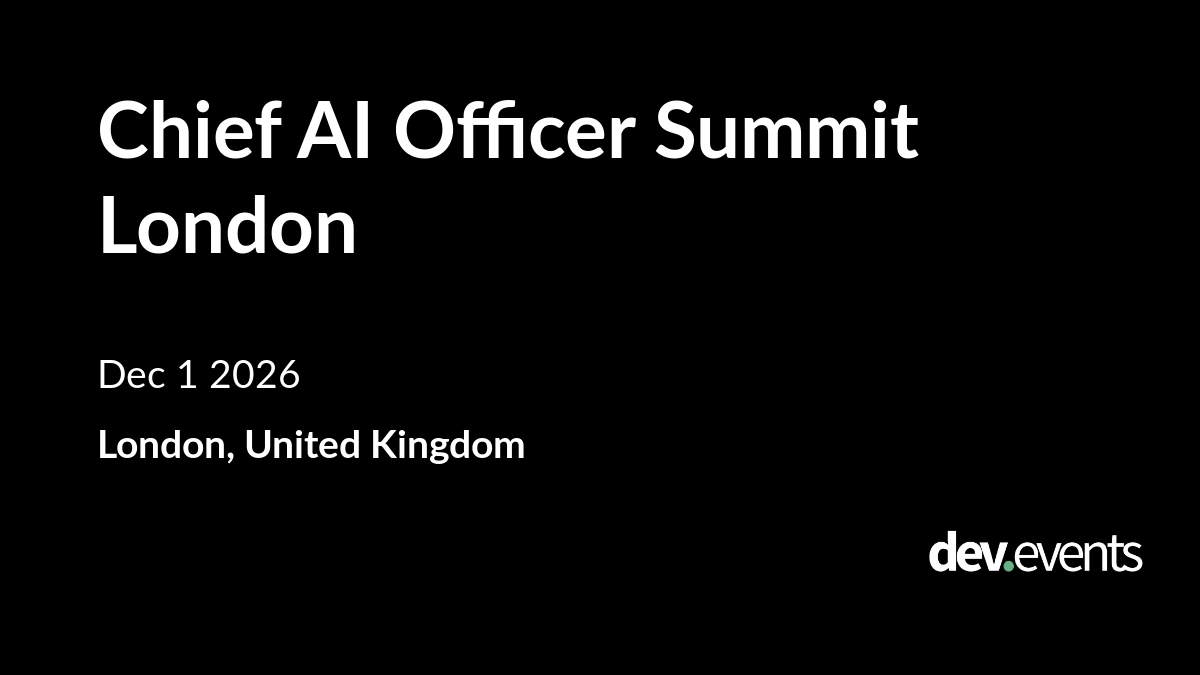 Chief AI Officer Summit London