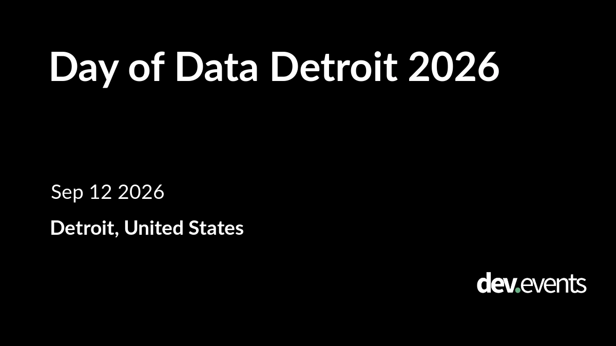Day of Data Detroit 2026