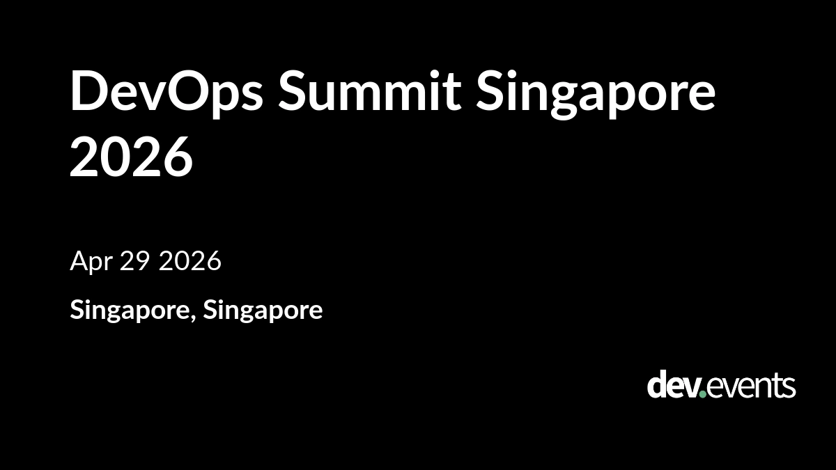 DevOps Summit Singapore 2026