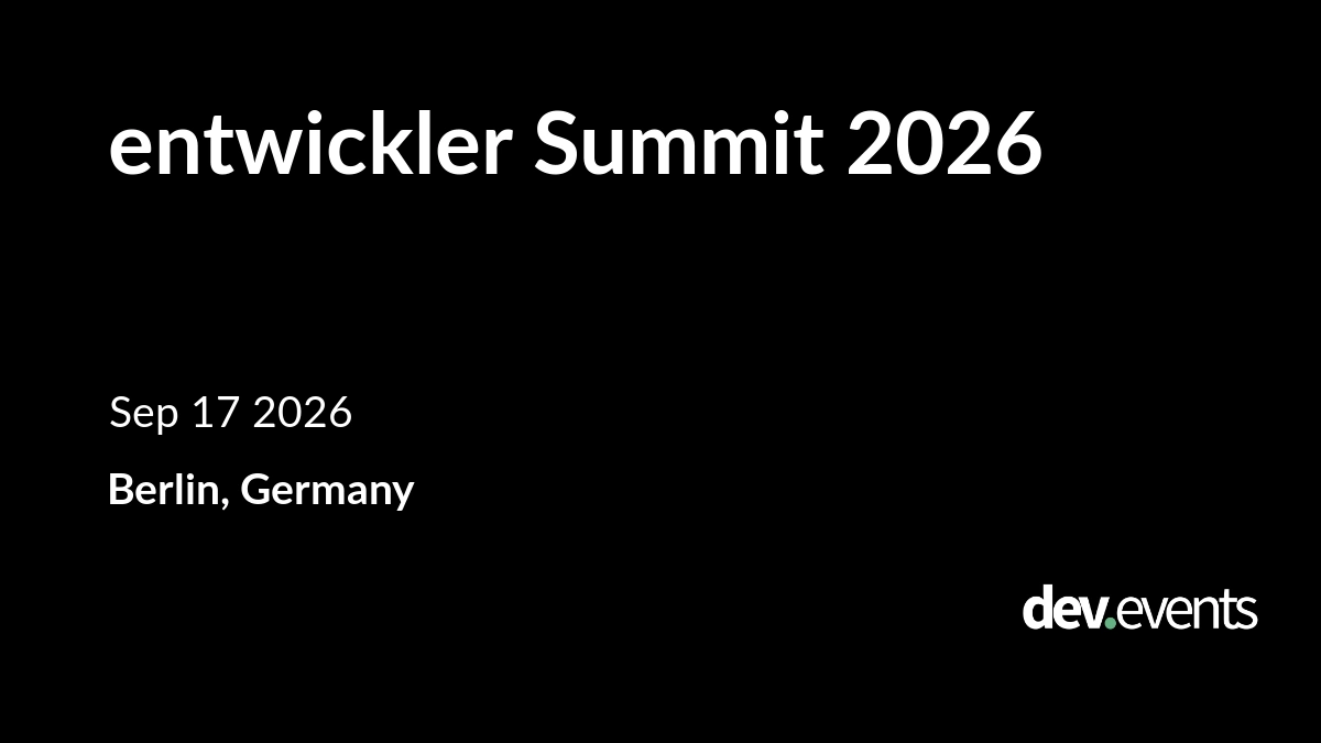 entwickler Summit 2026