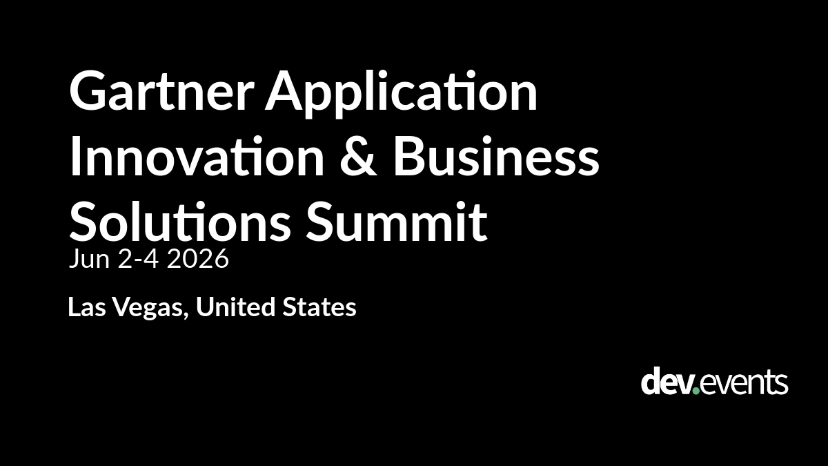 Gartner Application Innovation & Business Solutions Summit