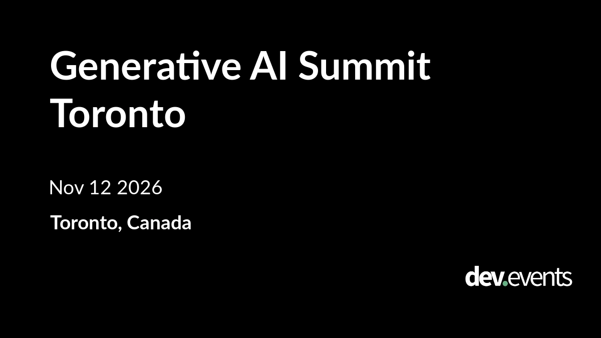 Generative AI Summit Toronto