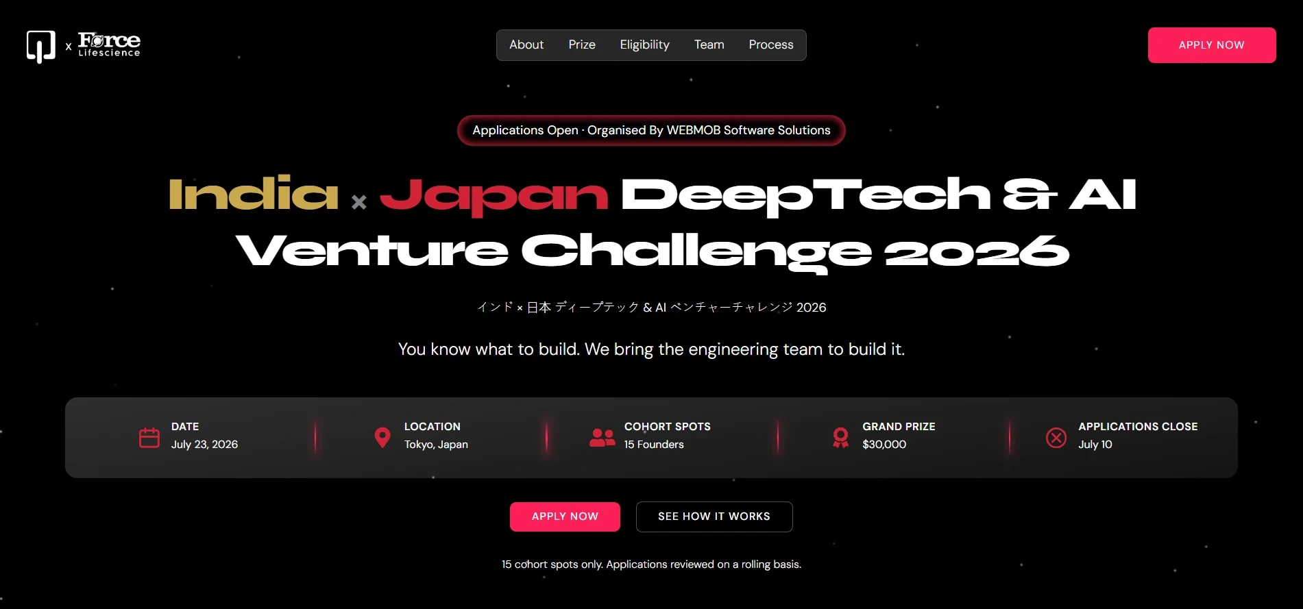 India × Japan DeepTech and AI Venture Challenge 2026