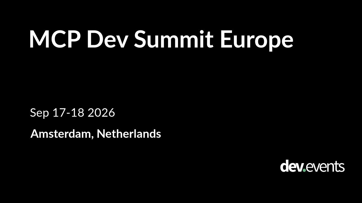 MCP Dev Summit Europe