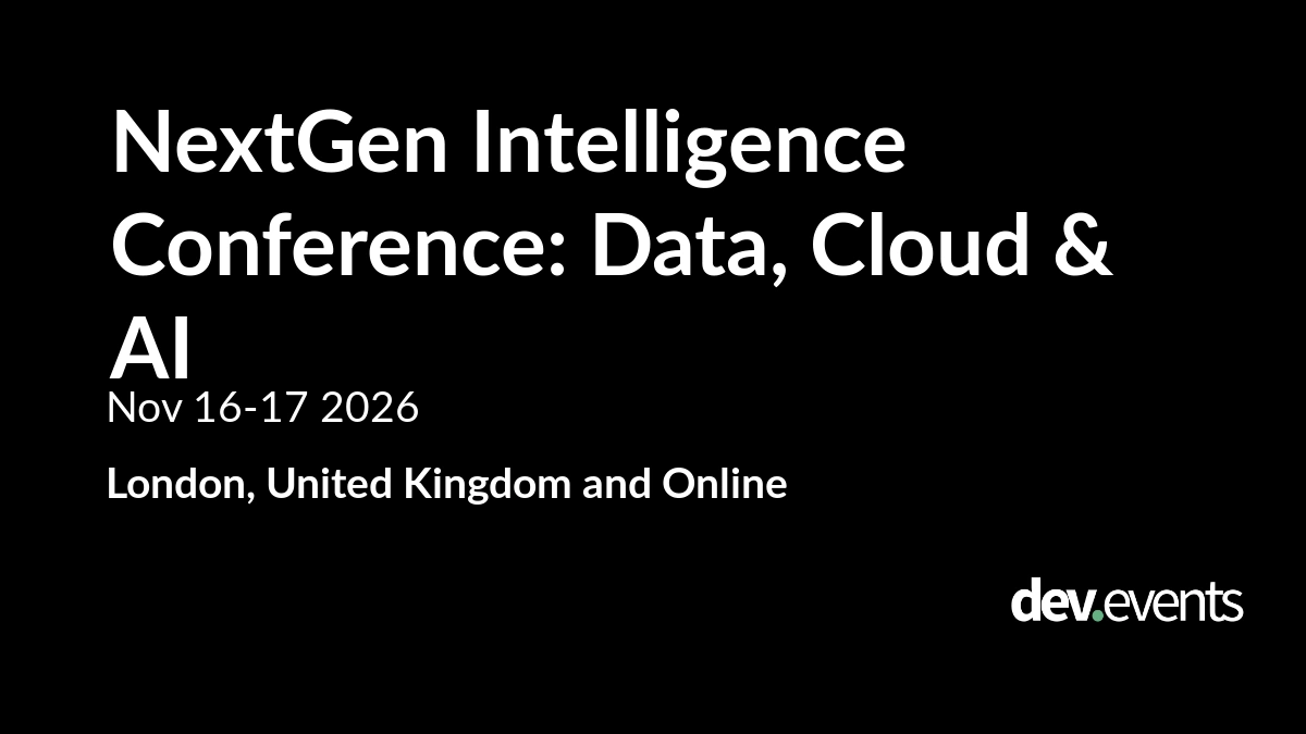 NextGen Intelligence Conference: Data, Cloud & AI