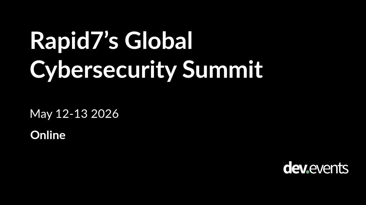Rapid7’s Global Cybersecurity Summit